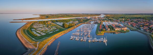 Drone foto camping Linda en Oosterschelde